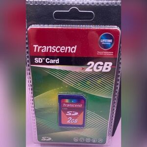 Transcend 2GB SD Memory Card TS2GSDC New Sealed Retail Pack Lifetime Warranty